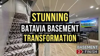 Batavia, IL | Full Basement Renovation | Custom Remodel | Completed Basement Finishing Project