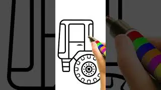 Drawing satisfying large tow truck for kids