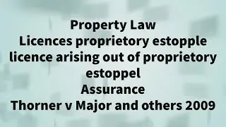 Thorner v Major and others 2009