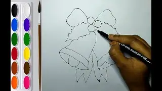 How to Draw Christmas Bell/Jingle Bell Easy | Step by Step Tutorial For Kids