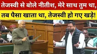 तेजस्वी से बोले नीतीश, मेरे साथ तुम था, तब पैसा खाता था, तेजस्वी हो गए खड़े! Tejashwi VS Nitish In