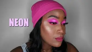 Neon pink eyeshadow tutorial