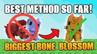 NEW BEST METHOD to Get BIG Bone Blossom in Grow a Garden! (Best Farming Method)