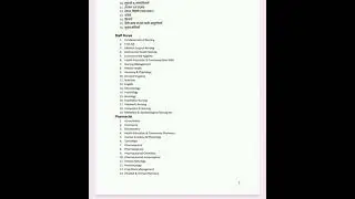 CRPF Paramedical Syllabus Pharmacist Post &Nursing Post