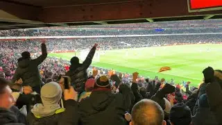 LIVERPOOL AWAY END GO MAD FOR DIAZ’S GOAL! | Arsenal 0-2 Liverpool