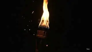 Handheld wooden torch