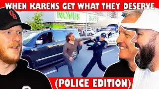 When Karens Get What They Deserve (Police Edition) REACTION | OFFICE BLOKES REACT!!
