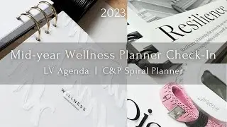 2023 Mid-Year Wellness Planner Check-In | LV Agenda | C&P Spiral Planner | The Planner Aisle