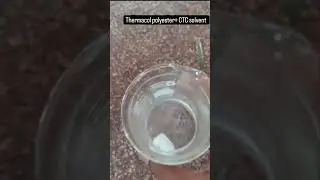 thermacol polyester dissolve in carban Tetra chloride