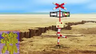 干からびた地球と踏切 / Earth and Railroad Crossings