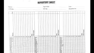Repertory Sheet | How to Fill Repertory Sheet | PDF | Repertorial View