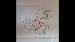 how to do Krishna eating butter drawing 🔥