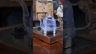 LED Light Digital Glass Kettle | Tea Coffee Kettle with Temperature Control Function #electrickettle