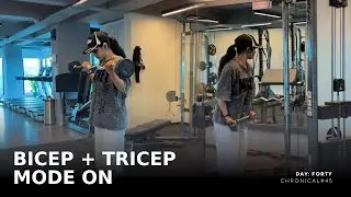 Day 40: No Days Off: Triceps + Biceps Burn, Meal Prep On Point & Paw Love 🐾🔥 |  Chronical Diary 45