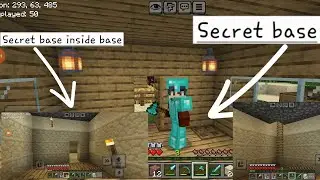 Making a secret base inside base [hiding from my friend] ||Minecraft survival part:-2||