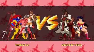 [4K] MUGEN: ETB &ndash; Makoto, Kratos, Jean Grey, Sanada vs Order Sol, Evil Ken, Tifa, Wonder Woman
