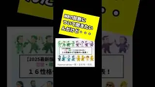 MBTIの話。