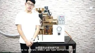 BIDELI working video for 1kg gas coffee roaster