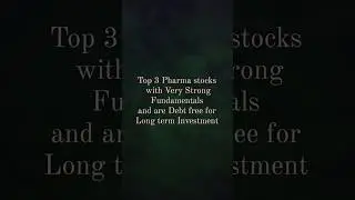 Debt free Pharma stocks for long term investing. Halal stocks. Shariah compliant stocks. #investing
