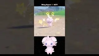Shiny Espurr ✨ 0677 caught in Pokemon Scarlet Indigo Disk DLC with Mass Outbreak on Switch 2