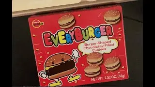 Unbox Japanese snack box | Tiny burger | Tiny Snack Box | Burger shaped cookie | ASMR unboxing