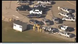 Sandy Hook: (Raw) Helicopter Footage of School Parking Lot & Honda