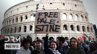 WATCH: Pro-Palestinian Protest Erupts in Rome Over Global Sumud Flotilla Interception | AC1N