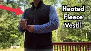 ARRIS Fleece #Heated #Vest for Men with Battery Pack Included, Size #Adjustable 8 Heating Zones