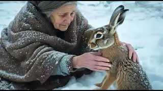RESCUED HARE FROM DEATH IN −70° FROZEN HELL #JoyFunBox #yakutia