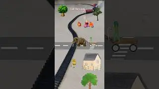 Chicken is shouting at burning scooter, zombie hitting elephant and train is approaching fast | USA