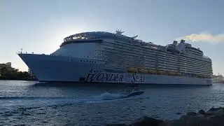 247 Cruise ship Wonder of the Seas Takes over New Years! Port Miami