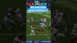 Nickel normal run defense! Who needs setup?!  #madden22 #madden #maddentips #shorts