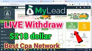 MyLead CPA Affiliate Network Payment Proof | ❤️&zwj;🔥LIVE $218 Withdraw | CPA Marketing Bangla Tutorial