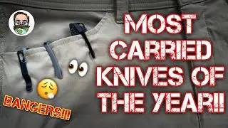 These are my MOST CARRIED knives for 2025!! SEVEN AMAZING POCKET KNIVES!! 😮&zwj;💨🔥