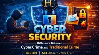 Unit -1| lecture 3 Cyber Security | Cyber Crime vs Traditional Crime | Lecture 3 | BCC 301 | AKTU