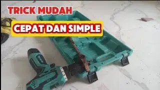Cara ‼️ melepas mata obeng yang keras pada bor cordless battery