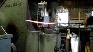 how to forge a lumpy taper on the power hammer