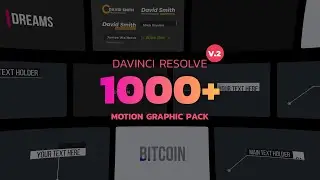 1000+ Motion Graphic Pack for Davinci Resolve by Yura Fresh Envato
