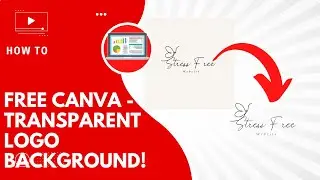 Create logo with transparent background using Canva (free version)