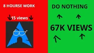 I spent 15 days editing for 12 views. Silence 67,000.