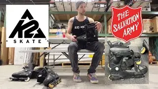 Skating Thrift Store K2 125CC Vintage Aggressive Skates #vintage #trending