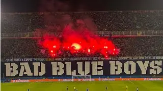 Choreo & Pyro Show Bad Blue Boys in Stadion Maksimir | Dinamo Zagreb vs Borussia Dortmund