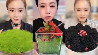 [Mukbang ASMR] Giant Fish Roe (fish egg) Red Flying Fish Roe Eating Sound Stress Relief ASMR
