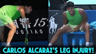 Carlos Alcaraz's LEG SCARE in AO Semi &ndash; Cramp or Injury? Final Status Revealed! 😱