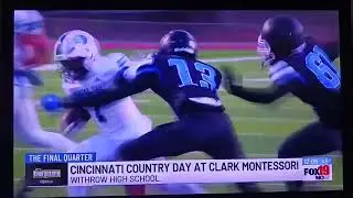 CCD AT CLARK MONTESSORI (FOX19 WXIX TV HIGHLIGHTS) #football #sports #countryday