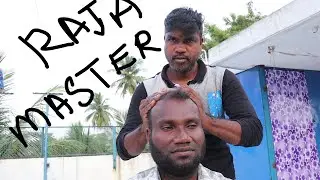 ASMR RAJA MASTER open place  HEAD AND NECK MASSAGE