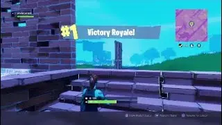 First ever Fortnite video + #1 victory royale wity insane ending