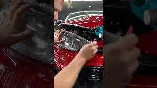 2024 Toyota GR Yaris Tinted Headlight PPF Install #automobile #ppf #yaris