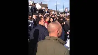 Spurs fans in The Torch before The Capital One Cup Final