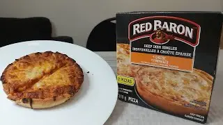 Red Baron DEEP DISH Frozen Pizza Review - Singles 4 Cheese